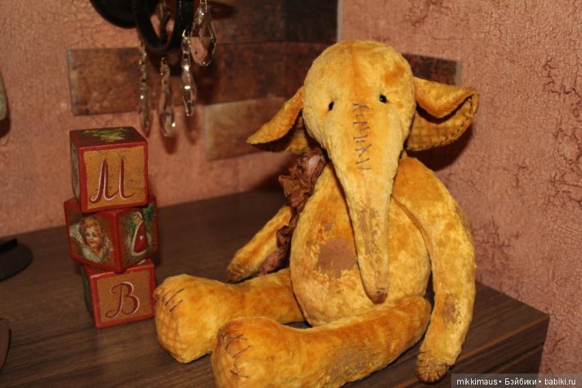 Желтый-желтый слон — Авторские мишки Тедди и друзья: фото (фото 5)