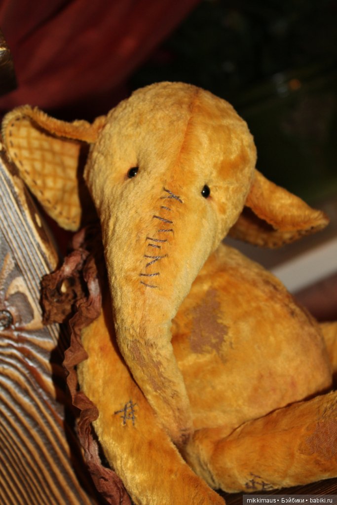 Желтый-желтый слон — Авторские мишки Тедди и друзья: фото (фото 2)