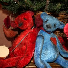 Цвет настроения синий! Мишка тедди