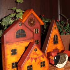 Домики из дерева Глазуновой Анны