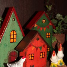 Цвет настроения - зелёный! Домики Глазуновой Анны