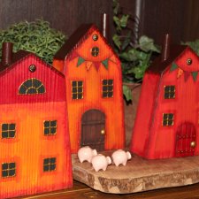 Деревянные домики Глазуновой Анны - "Огонёк"