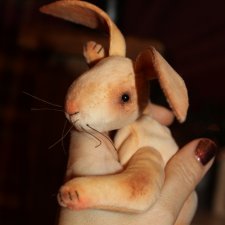 Зайка-Тедди по мотивам книги. Игрушки Глазуновой Анны