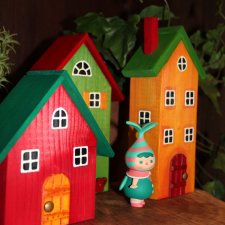 Весенние домики и фигурки  Popmart