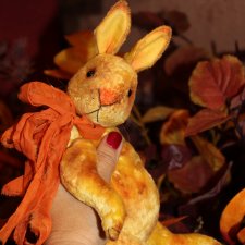 Жёлтые зайки тедди