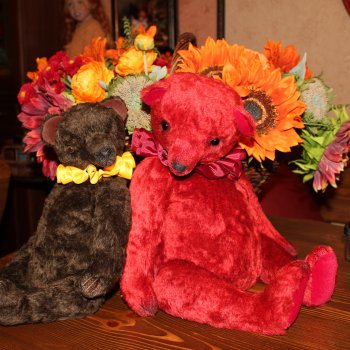 Огонёк и Имбирь - осенние мишки Тедди