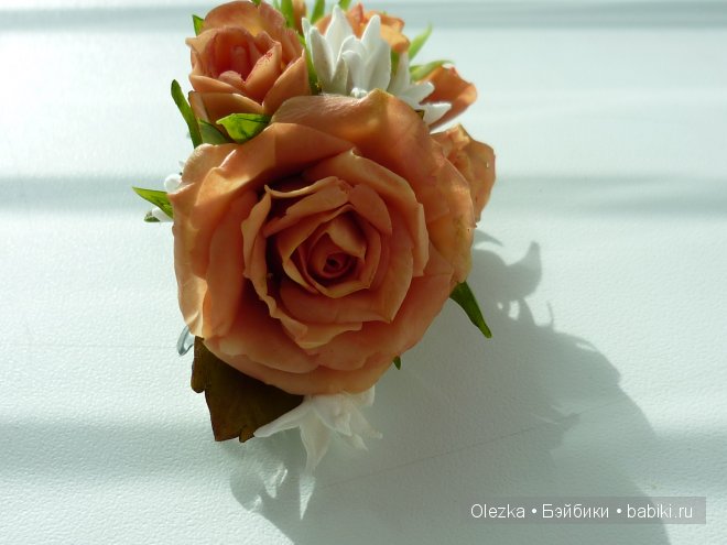 Цветочки, реалистичная флористика. Заколочки