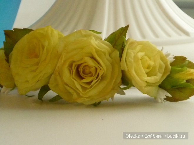 Цветочки, реалистичная флористика. Заколочки