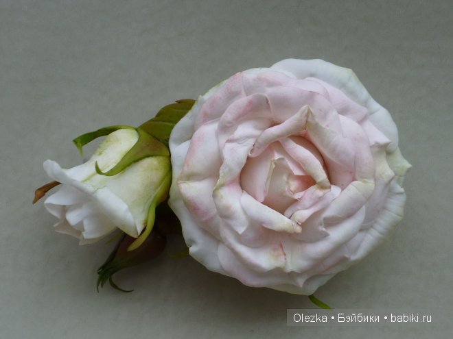 Цветочки, реалистичная флористика. Заколочки (фото 9)