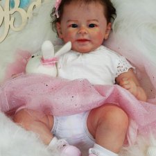 Сладкая булочка Грета, толстопопая принцесина. Кукла реборн Ольги Коновниной