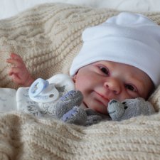 Моя милая Смила, улыбашка от скульптора Sabine Altenkirch. Кукла реборн Ольги Коновниной