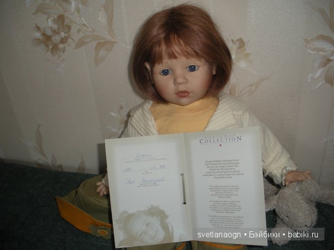 Кукла Ивон от Тео Менценбах для Zapf 2001 год Yvonne от Theo Menzenbach (фото 5)