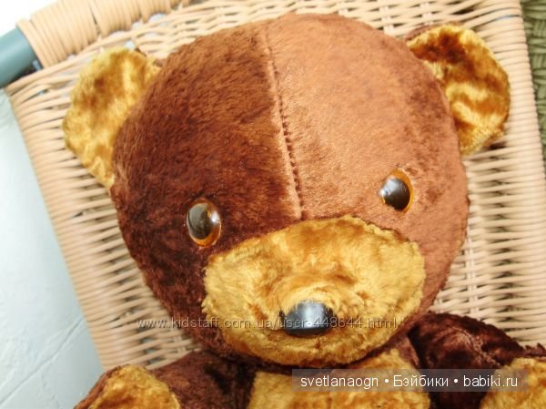 Возможно советский или немецкий плюшевый мишка, винтаж, ГДР или СССР (фото 2)