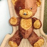 Возможно советский или немецкий плюшевый мишка, винтаж, ГДР или СССР