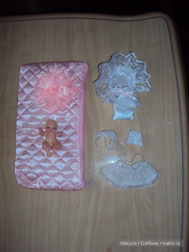 Малютка из пластики Варечка ООАК. Мини кукла (фото 5)