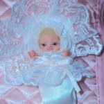 Малютка из пластики Варечка ООАК. Мини кукла