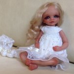 Нежная кукла ручной работы Леночка ООАК