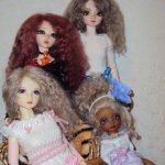 Наши новые парики для кукол BJD