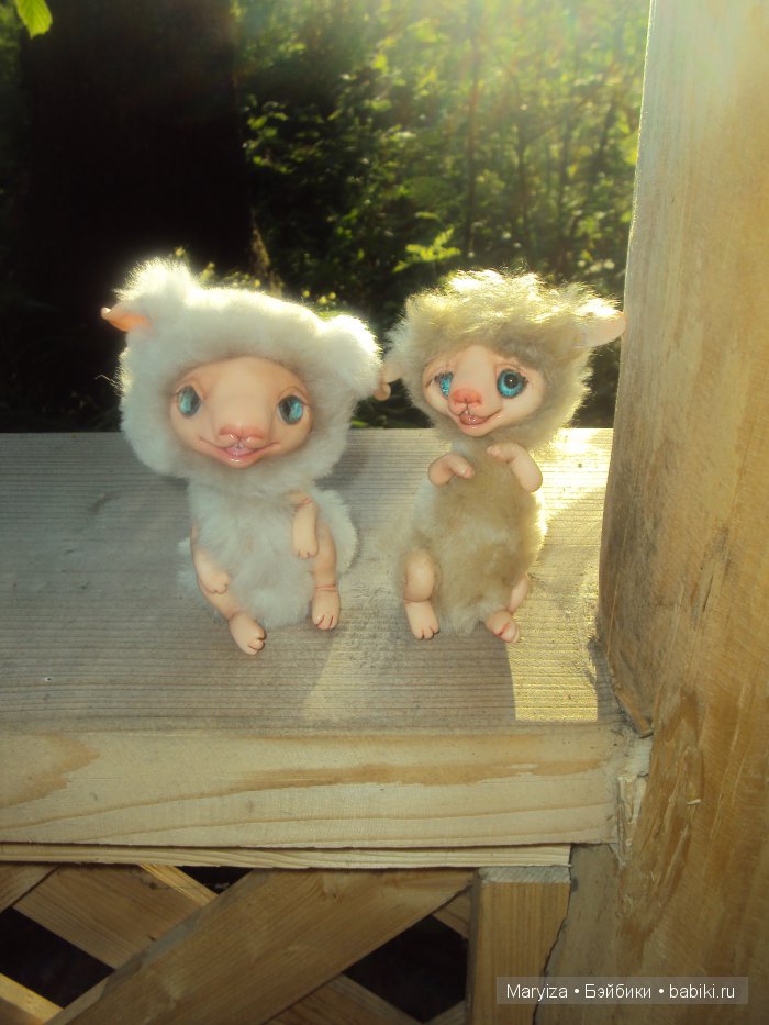 Прогулка по лесу — Игрушки в смешанной технике (мех и глина): Арт