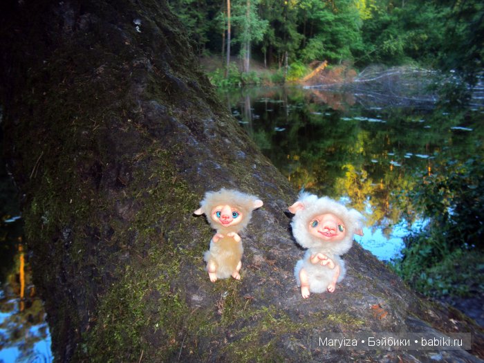 Прогулка по лесу — Игрушки в смешанной технике (мех и глина): Арт (фото 9)