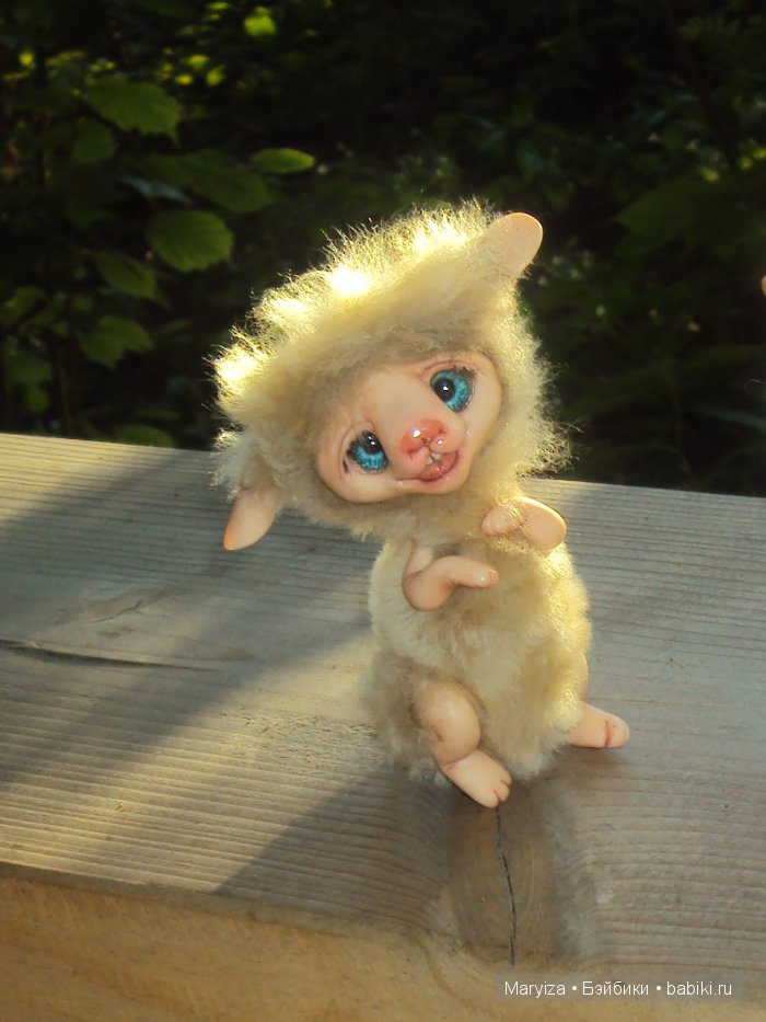 Прогулка по лесу — Игрушки в смешанной технике (мех и глина): Арт (фото 6)