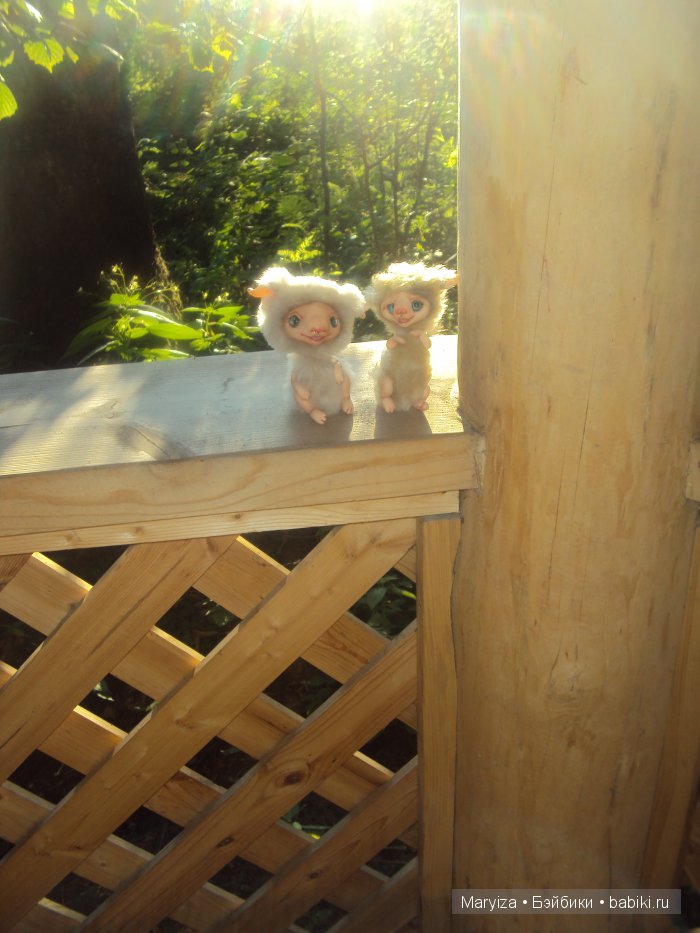 Прогулка по лесу — Игрушки в смешанной технике (мех и глина): Арт (фото 3)