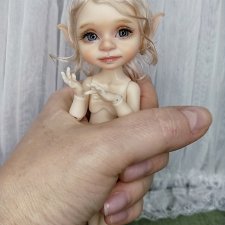 Эльфийский ребёнок БЖД из смолы Бублик