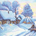 Церкви, иконы, пейзажи и другие вышивки.