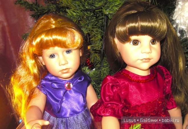 Первый раз Новый год. Игровые куклы Готц