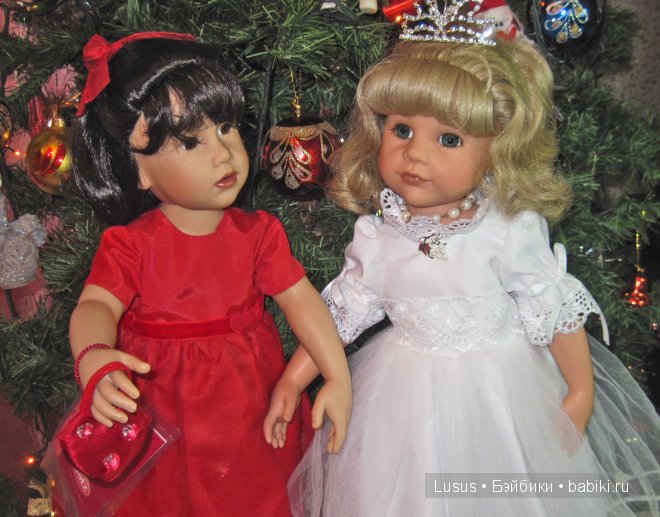 Первый раз Новый год. Игровые куклы Готц