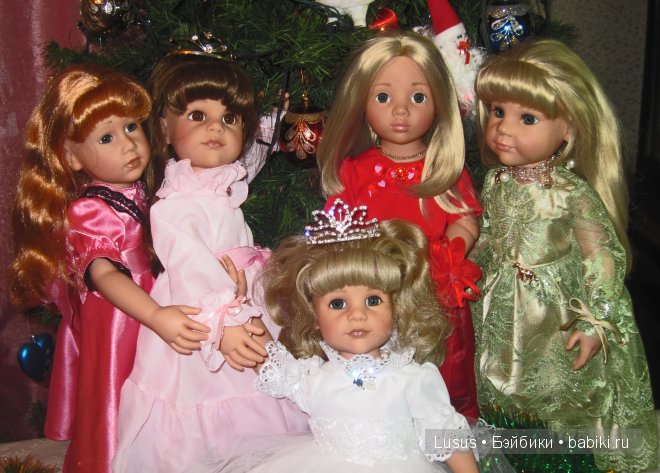 Первый раз Новый год. Игровые куклы Готц
