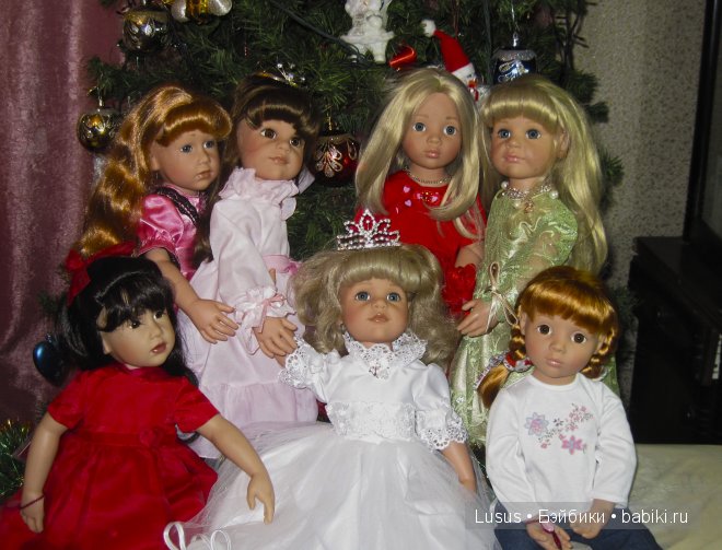 Первый раз Новый год. Игровые куклы Готц