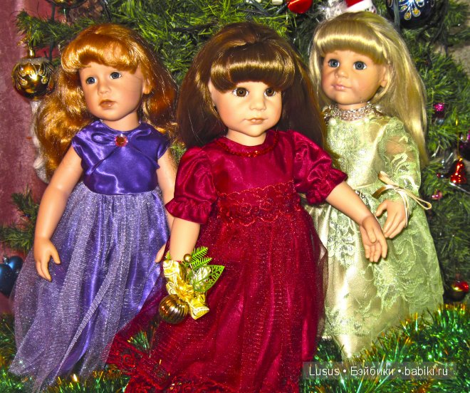 Первый раз Новый год. Игровые куклы Готц