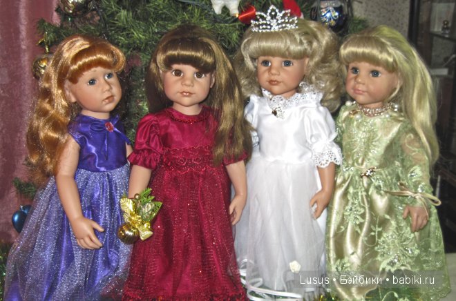 Первый раз Новый год. Игровые куклы Готц