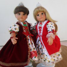 Новогодний наряд для кукол Готц, Кати Эффенби, Мару