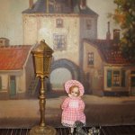 Дама с собачками - Антикварная французская куколка SFBJ