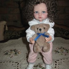 Винтажный мини мишка тедди