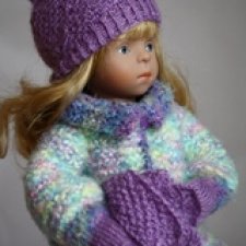 Эксклюзивный зимний наряд с миниатюрными варежками для Minouche-2