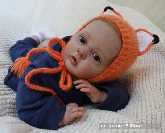 Кукла реборн Лиса (Елисавета) из молда Tiffany