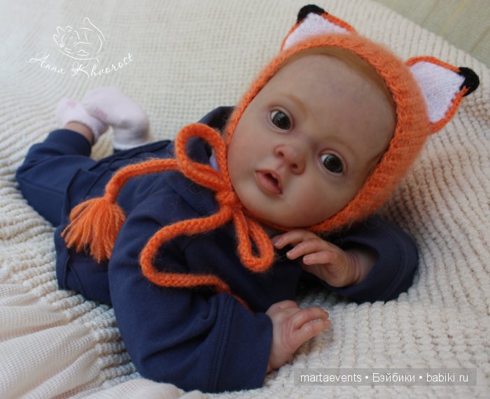 Кукла реборн Лиса (Елисавета) из молда Tiffany