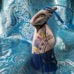 Готовим подарки заранее! Сувенир колокольчик Коза фарфор