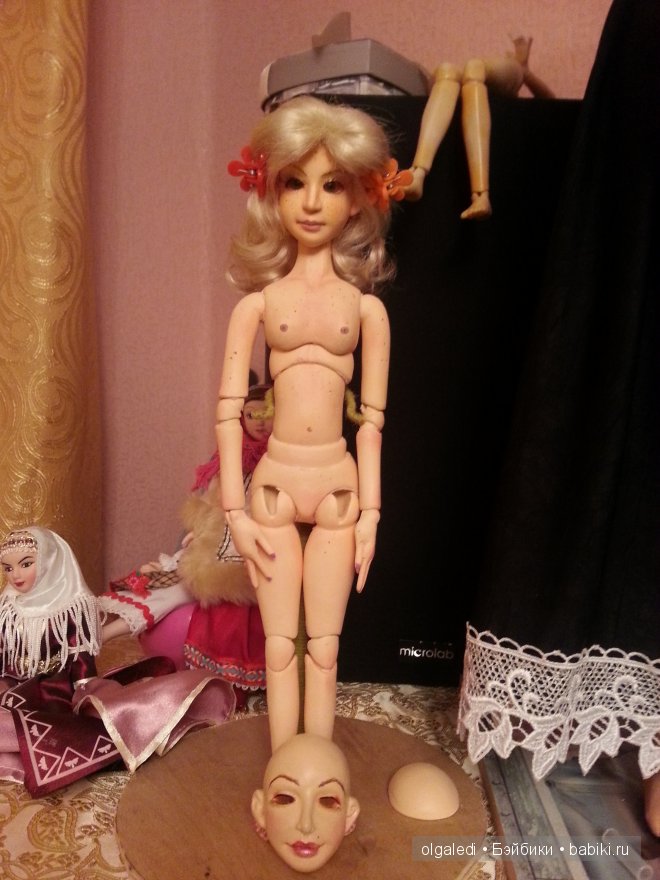 Шарнирная гибкая куколка | Бэйбики Шарнирная гибкая куколка — Авторские куклы ручной работы: текстильные (фото 4)