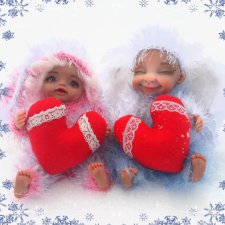 Пара новеньких малышей. Авторские куклы Егоровой Елены