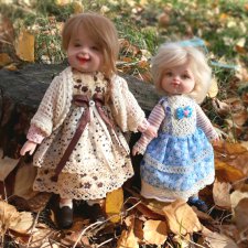 Осенняя зарисовка. Авторские куклы Егоровой Елены