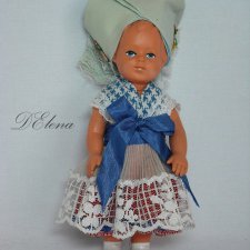 Кукла ГДР 17 см . Цена ниже - 1500.