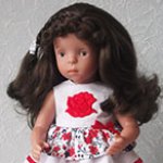 Новое платье для моей любимицы Coco Minouche (Sylvia Natterer для Käthe Kruse)