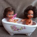 Керамическая ванна для небольших куколок