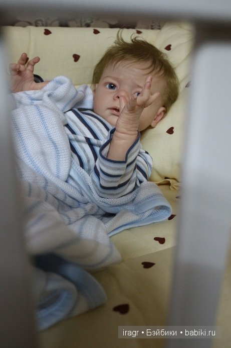 Sandrik кукла реборн из лимитированного молда Karlotta от Karola Wegerich. Мастер Гринистова Ирина