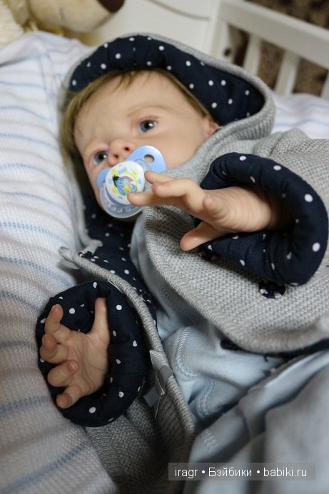 Sandrik кукла реборн из лимитированного молда Karlotta от Karola Wegerich. Мастер Гринистова Ирина