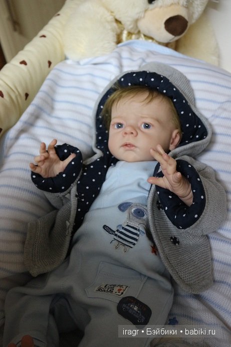 Sandrik кукла реборн из лимитированного молда Karlotta от Karola Wegerich. Мастер Гринистова Ирина